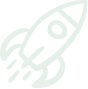 a rocket with a green background